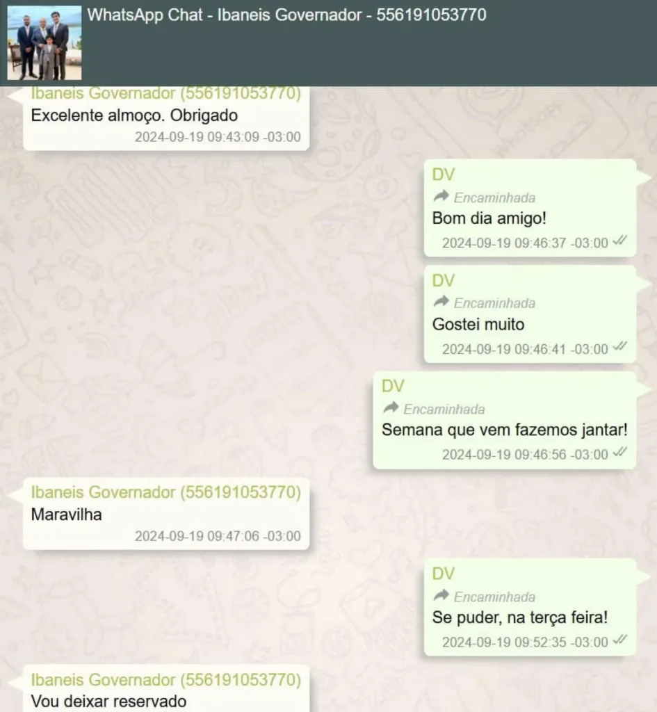 Ibaneis Rocha e Daniel Vorcaro mantiveram contato durante as tratativas envolvendo o BRB e o Banco Master