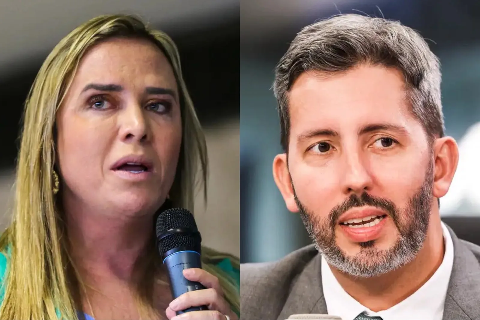 Celina Leão (PP) e Leandro Grass (PT)