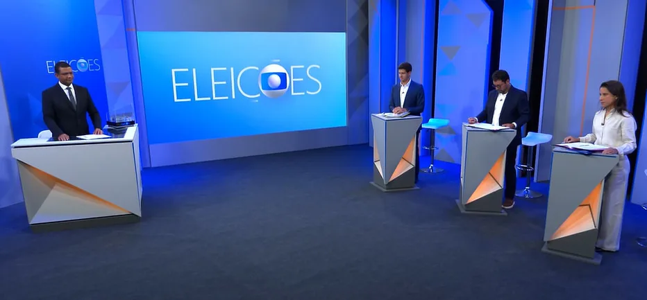 João Campos, Raquel Lyra e Ivan Moraes se encontraram para o debate da TV GLobo