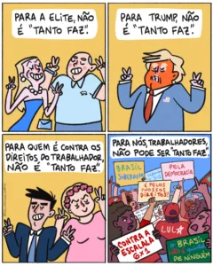 'Seu voto importa', charge de Helô D'Angelo para o BdF