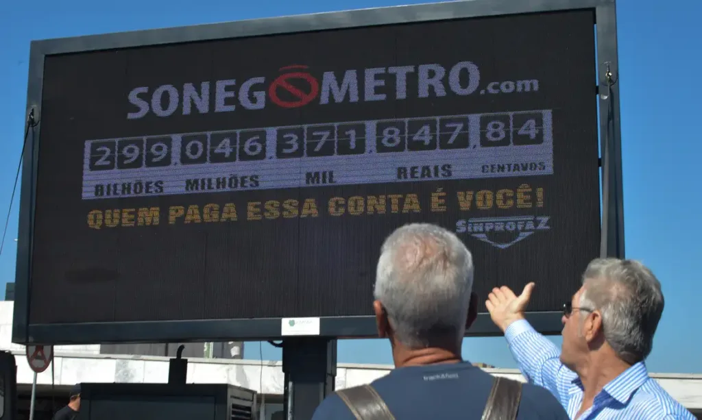 'Sonegômetro' registra o valor de impostos sonegados no Brasil
