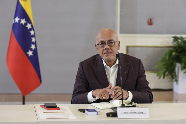Jorge Rodríguez, presidente da Assembleia Nacional da Venezuela e irmão da presidenta em exercício, Delcy Rodríguez.