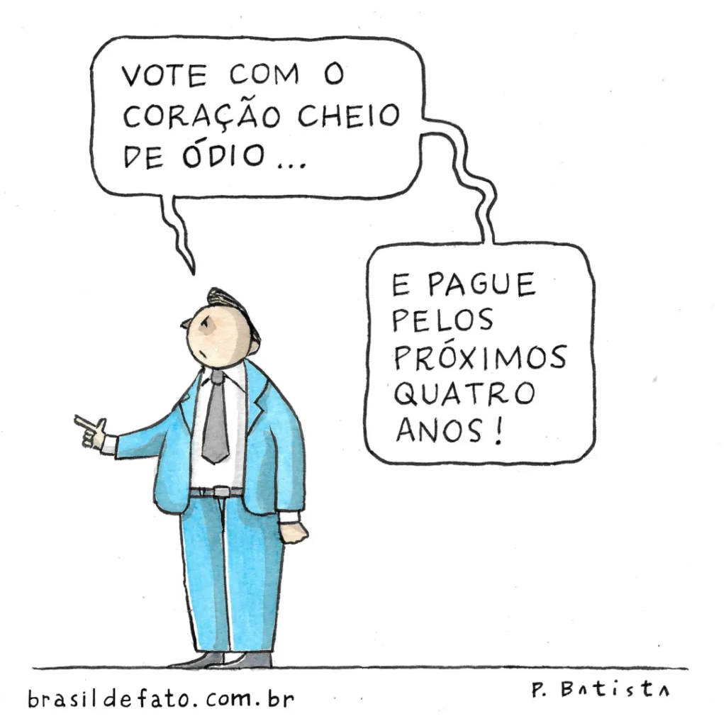 'Escolha difícil?', charge de Paulo Batista para o BdF