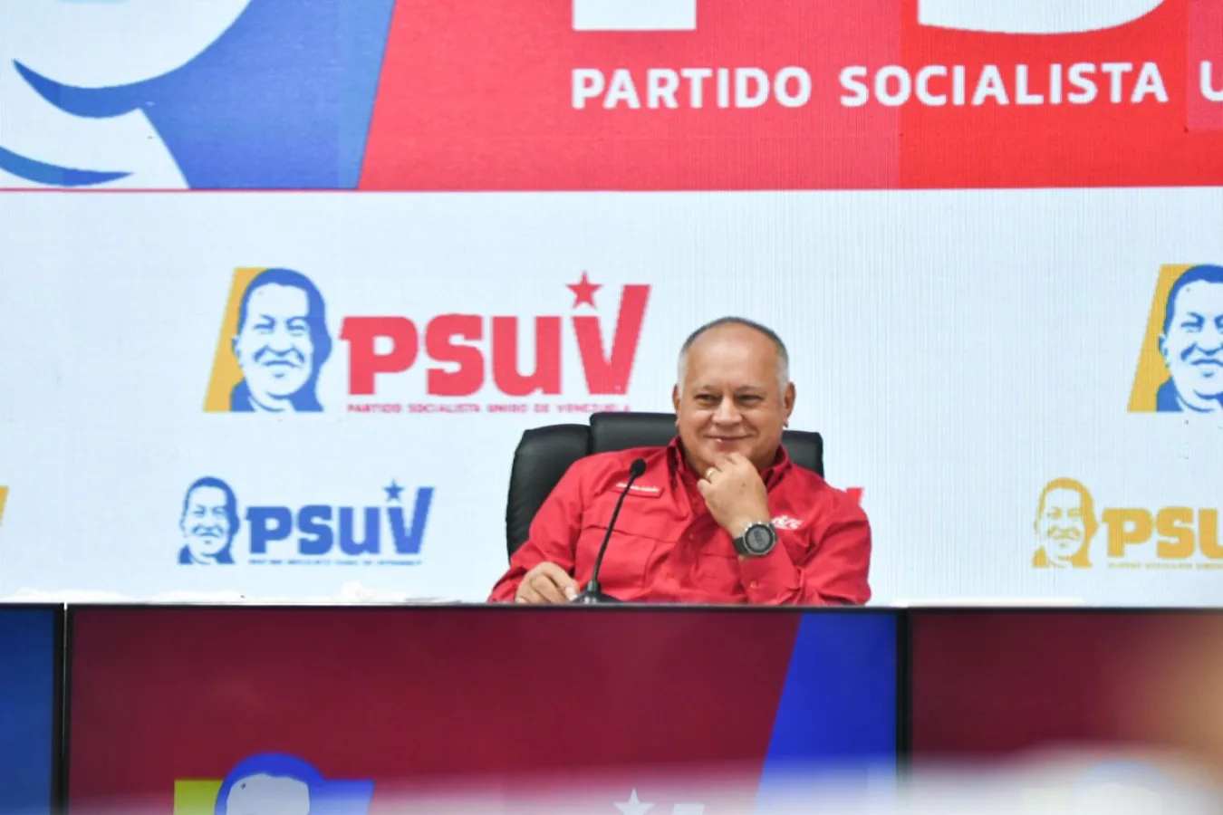Diosdado Cabello, secretário-geral do PSUV e ministro da Justiça da Venezuela.