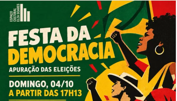 Evento, com telão transmitindo ao vivo, será no Espaço Elza Soares.