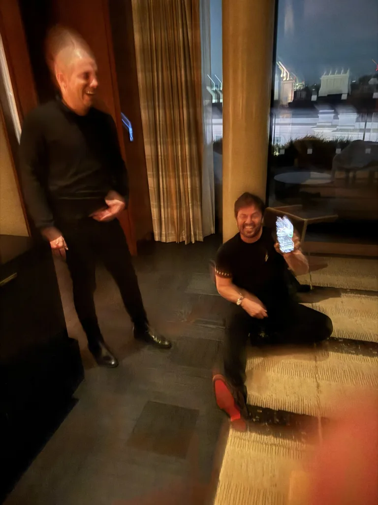 Hugo Motta e Fábio Faria em Londres