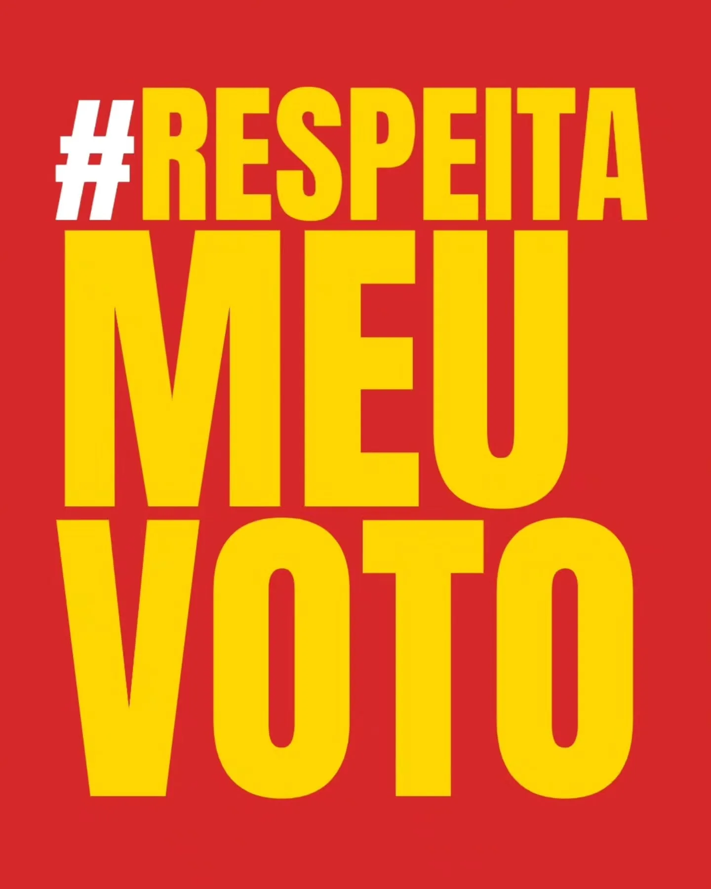 Campanha lançada nas redes sociais para combater assédio eleitoral
