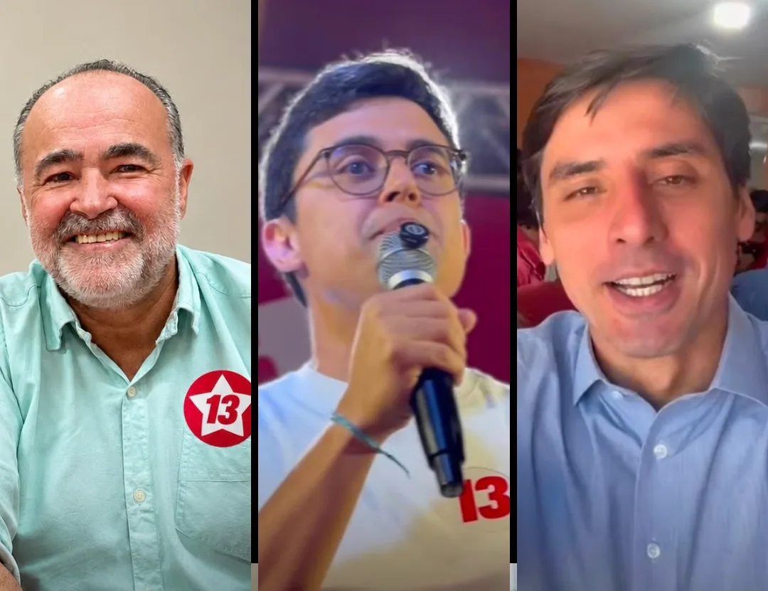 Júlio Lóssio (PSD); o prefeito do Recife, Victor Marques (PCdoB); e Carlos Costa (Republicanos)