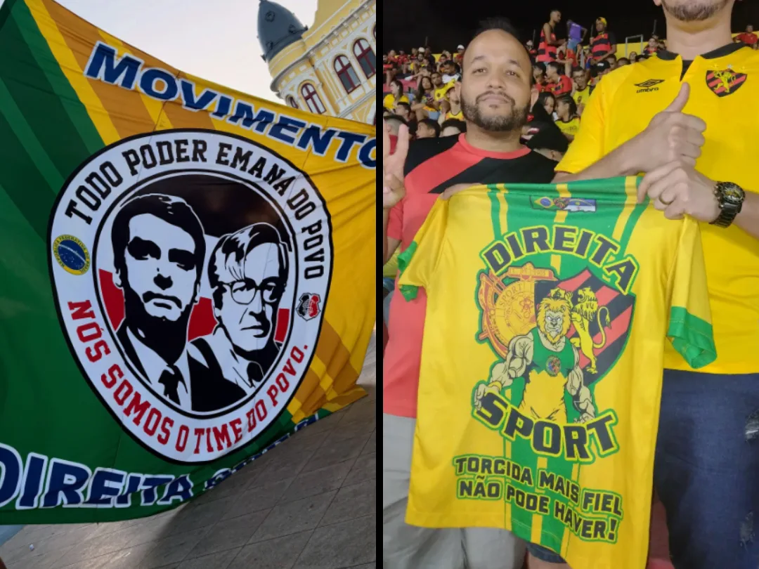 Os coletivos políticos Direita Coral e Direita Sport têm marcado presença nos atos políticos da extrema-direita em Pernambuco