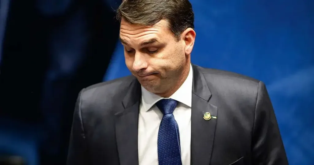 O candidato derrotado à Presidência da República pelo PL, Flávio Bolsonaro