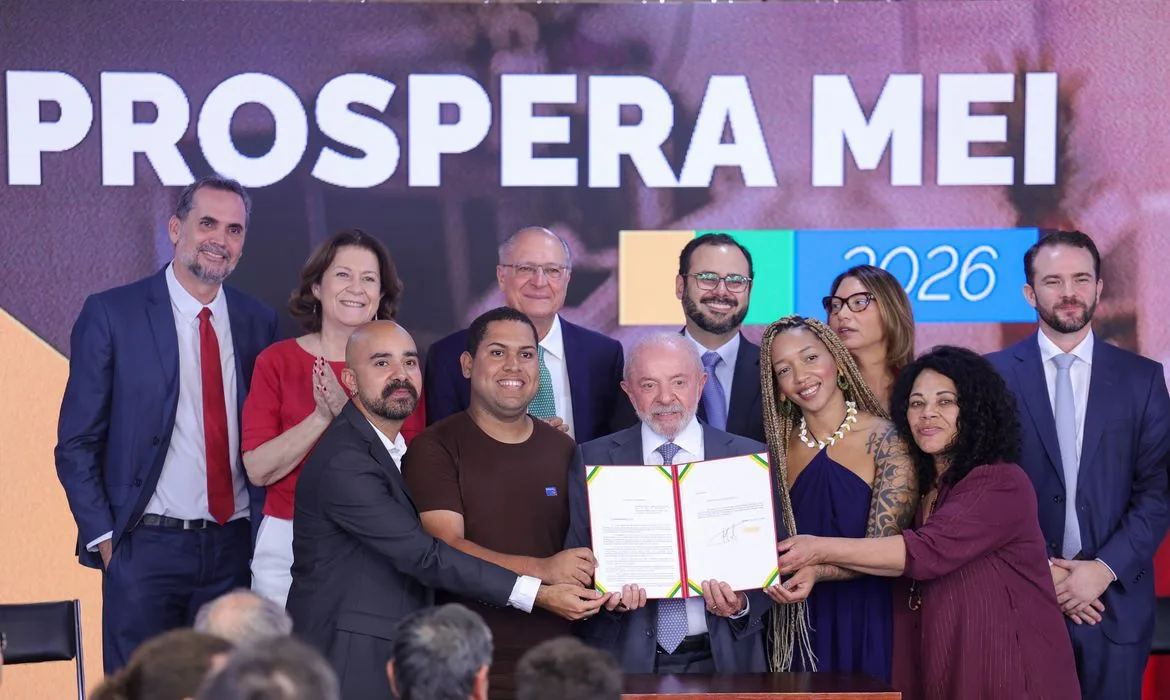 O presidente Lula durante anúncio do Prospera MEI