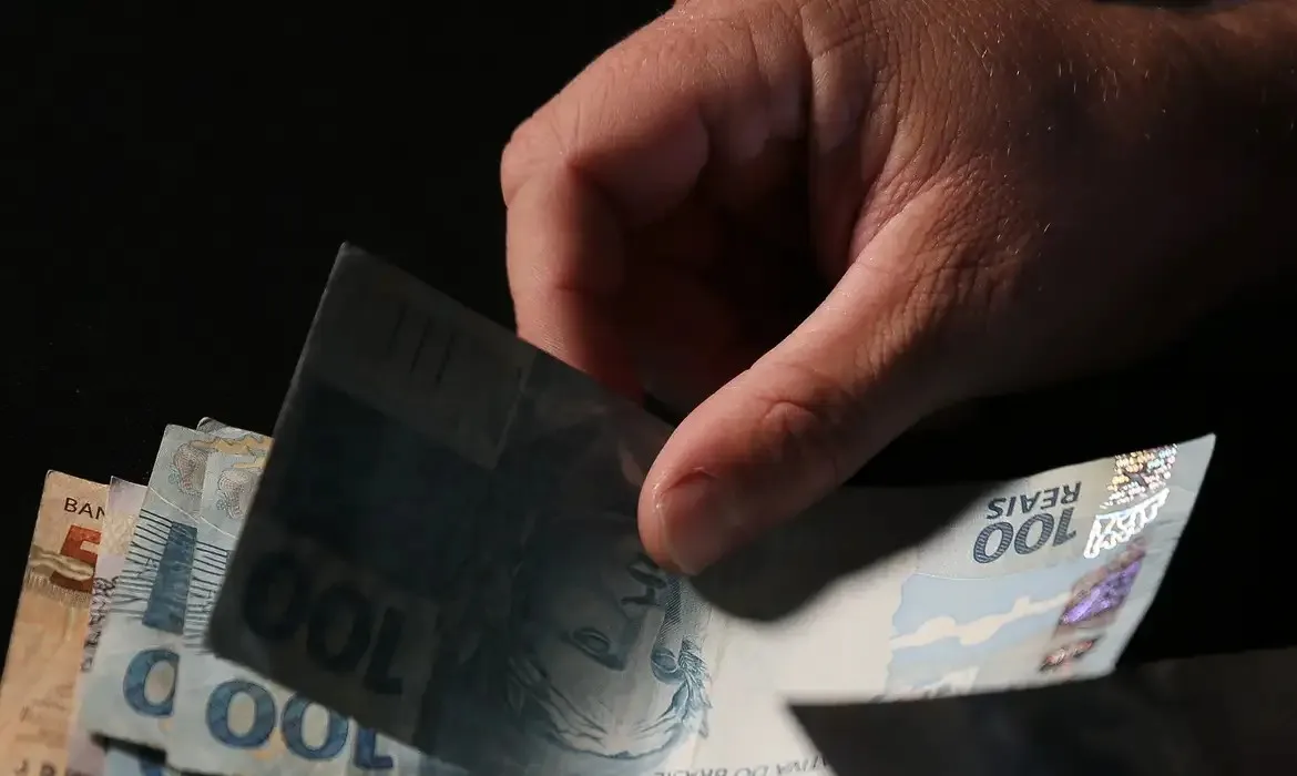 Notas de reais.