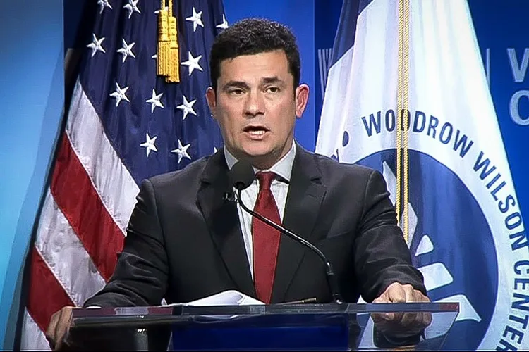 Sergio Moro, em palestra nos EUA, em 2016.