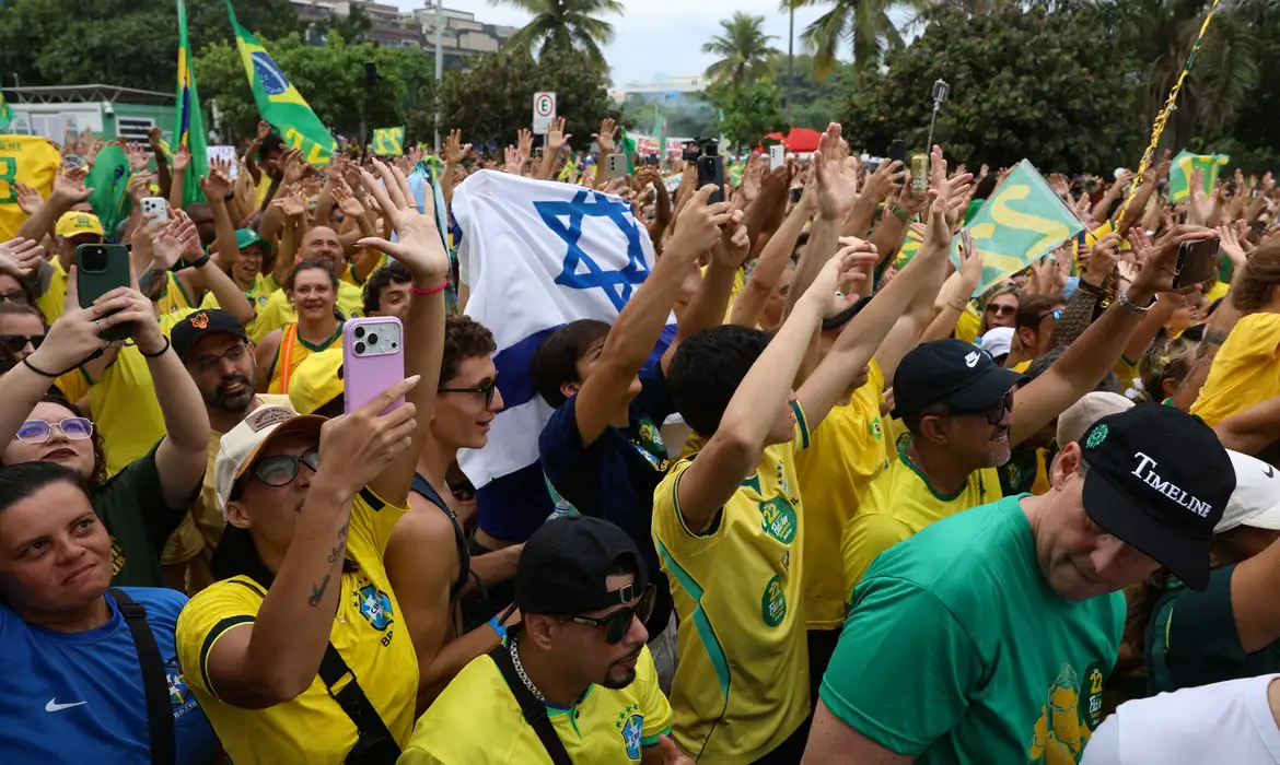 Ato em apoio a Flávio Bolsonaro (PL)