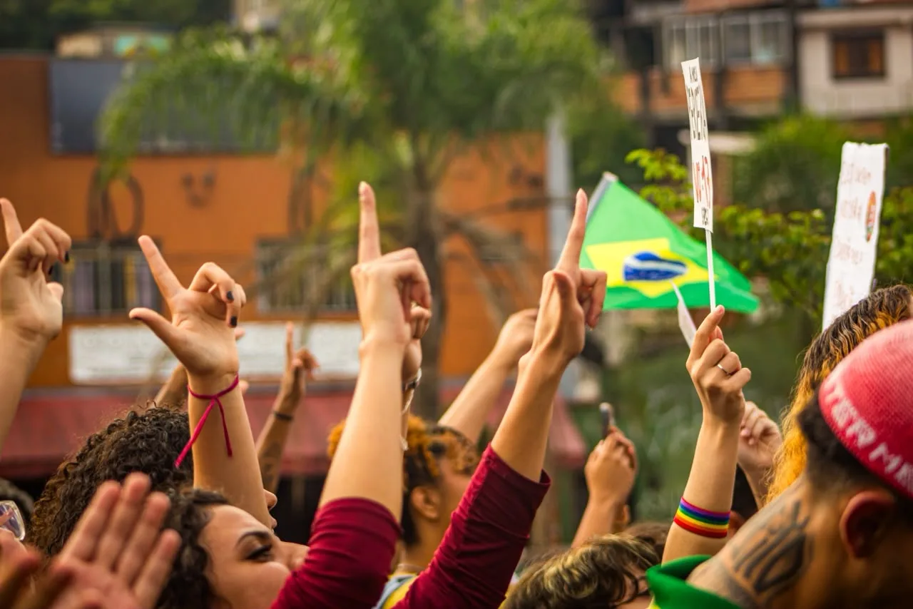 Manifestação pró-Lula e a favor da democracia no Capão Redondo, zona sul de SP