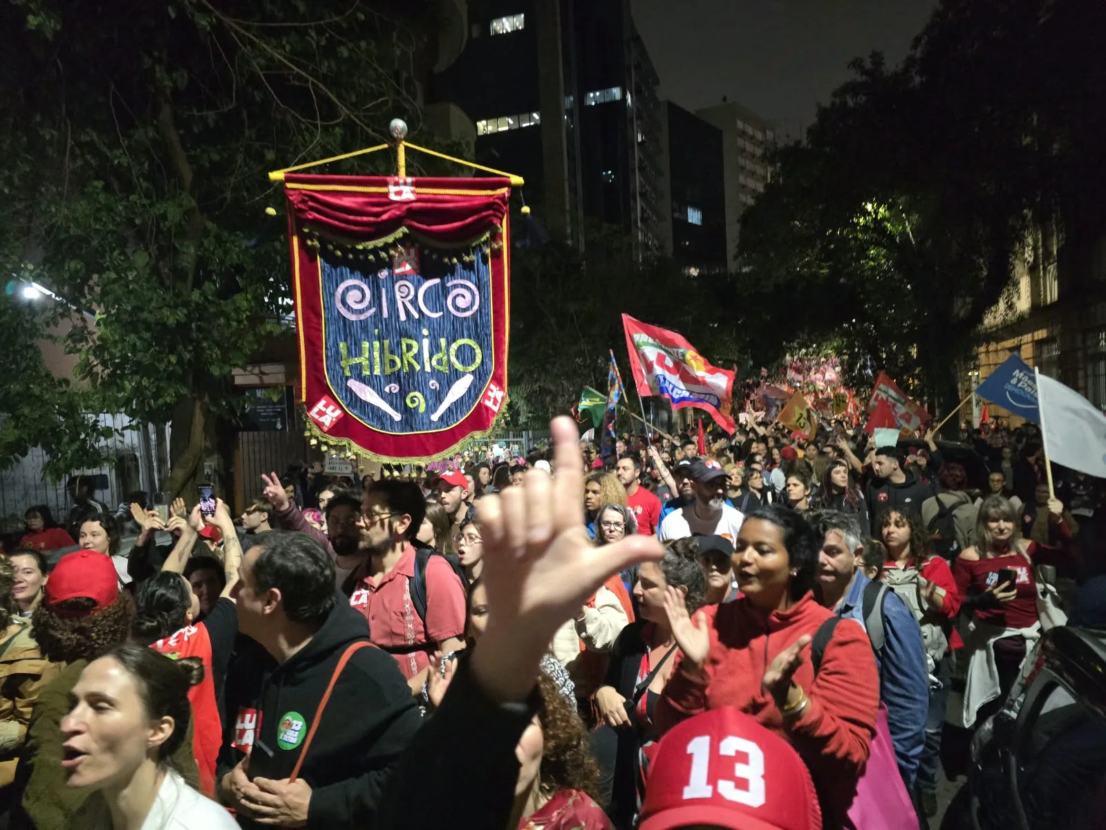 Manifestação em Porto Alegre (RS) na última terça-feira (13)