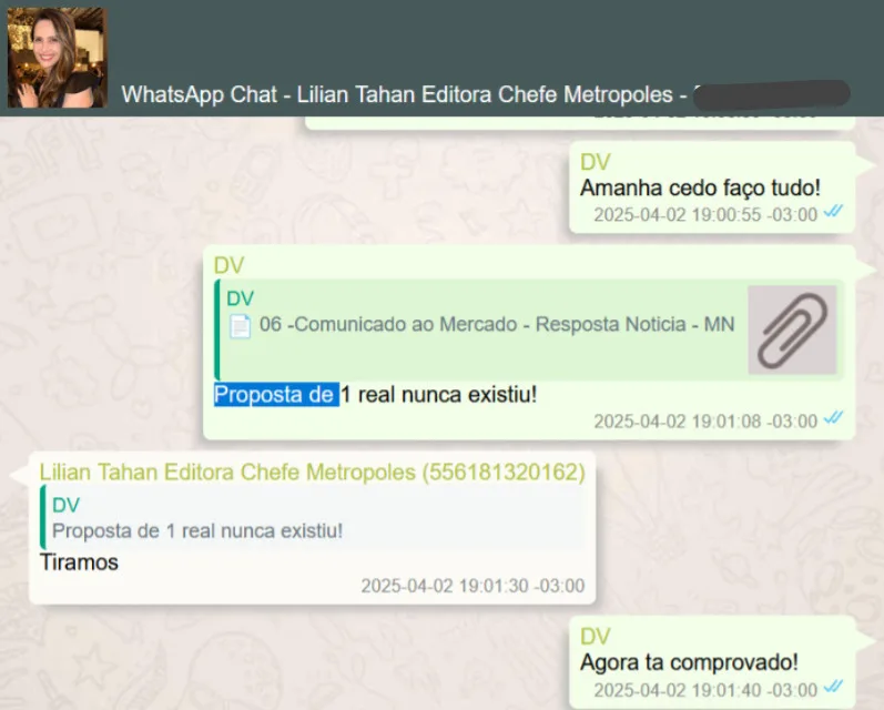 Troca de mensagens mostra que Vorcaro aprovava textos e pautas do Metrópoles