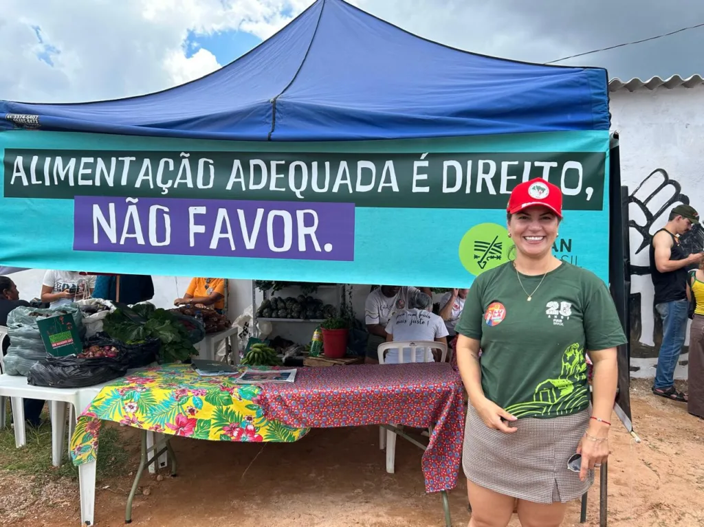 Alessandra Farias, integrante da coordenação nacional do MST e advogada da Fian Brasil