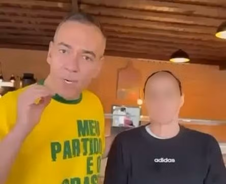 Klaus Fins em vídeo que pede identificação de estabelecimentos petistas com estrela vermelha