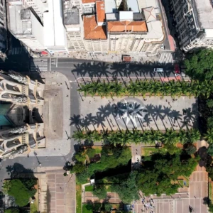 Marco zero da cidade de São Paulo, localizado na Praça da Sé Marco zero da cidade de São Paulo, localizado na Praça da Sé